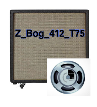 Z Series IR Pack of Bogner ST 4x12 with G12T75