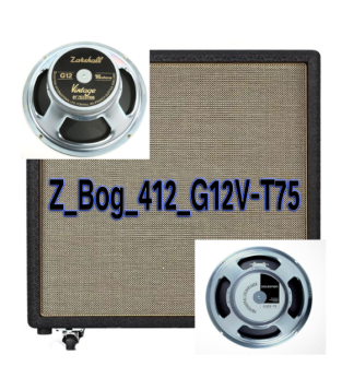 Z Series IR Pack of Bogner ST 4x12 "X" Pattern with G12V and G12T75