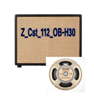 Z Series IR Pack of Custom 1x12 Open Back with  G12H30