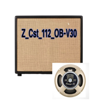 Z Series IR Pack of Custom 1x12 Open Back with Vintage 30