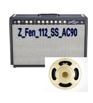 Z Series IR Pack of Fender 1x12 Super Sonic with Alnico Cream 90