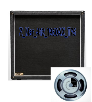 Z Series IR Pack of Marshall 4x12 1960B with G12T75