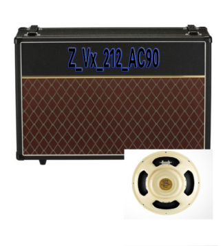 Z Series IR Pack of VOX AC30 2x12 with Alnico Cream 90